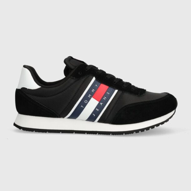 Tommy Jeans sneakers TJM RUNNER CASUAL ESS culoarea negru