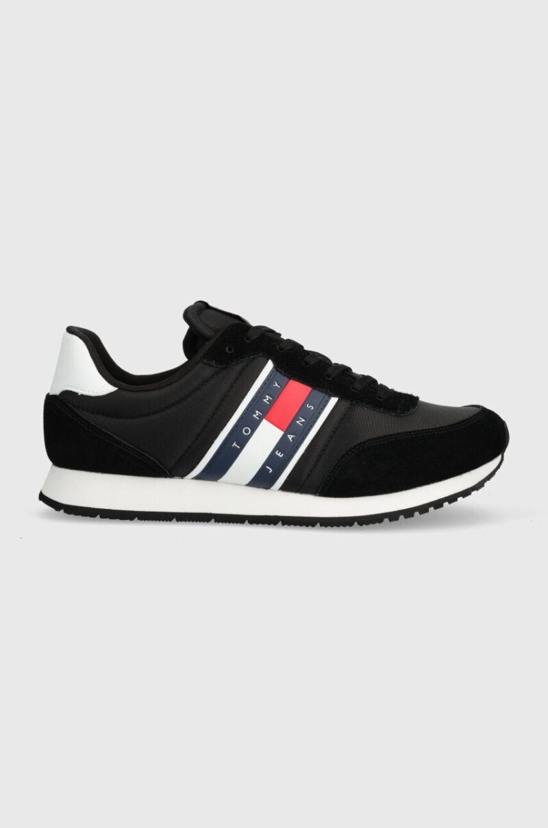 Tommy Jeans sneakers TJM RUNNER CASUAL ESS culoarea negru