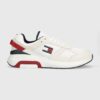 Tommy Jeans sneakers TJM RUNNER COMBINED culoarea alb