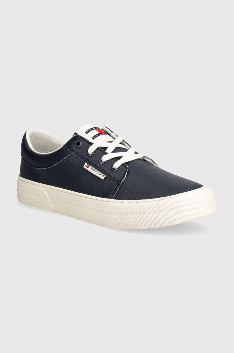 Tommy Jeans sneakers TJM VULC. SKATE DERBY ESS culoarea albastru marin