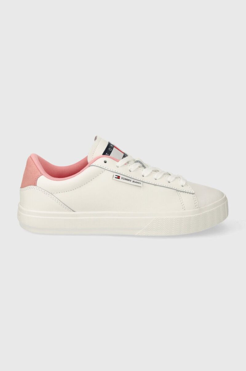 Tommy Jeans sneakers TJW CUPSOLE SNEAKER ESS culoarea alb