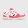 Tommy Jeans sneakers WMNS SKATE SNEAKER culoarea roz