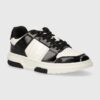 Tommy Jeans sneakers din piele THE BROOKLYN PATENT culoarea negru