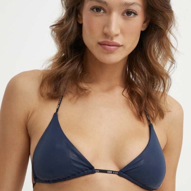 Tommy Jeans sutien de baie culoarea bleumarin