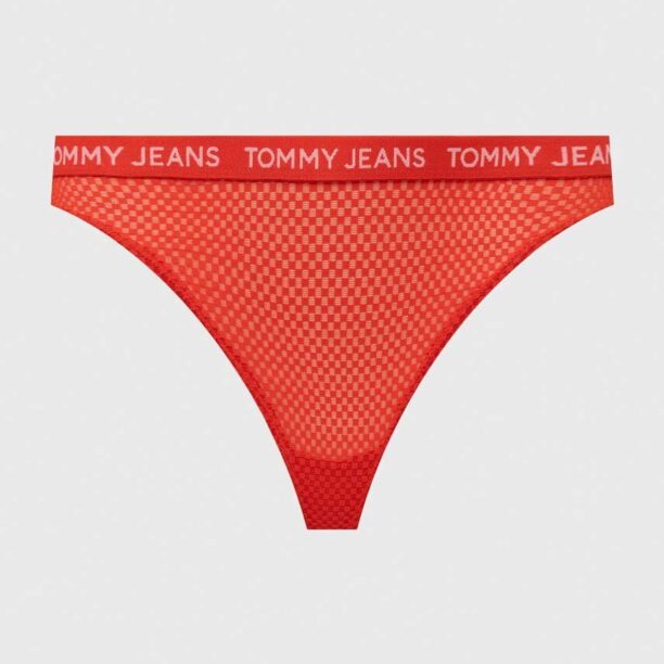 Tommy Jeans tanga 3-pack culoarea negru UW0UW05010 preţ