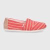 Toms Espadrile Alpargata culoarea rosu