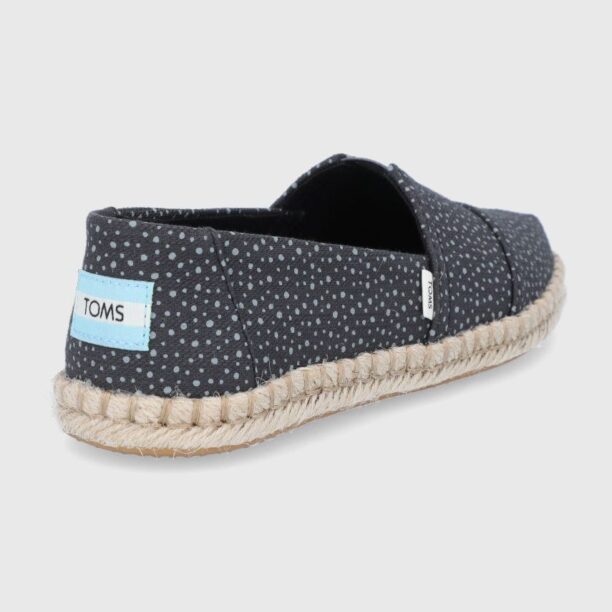 Toms Espadrile Sunspots Crossweave culoarea negru preţ