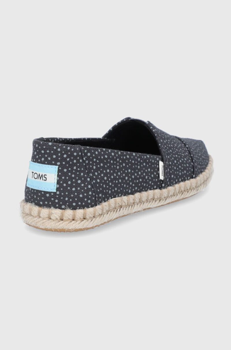 Toms Espadrile Sunspots Crossweave culoarea negru preţ