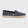 Toms Espadrile Sunspots Crossweave culoarea negru