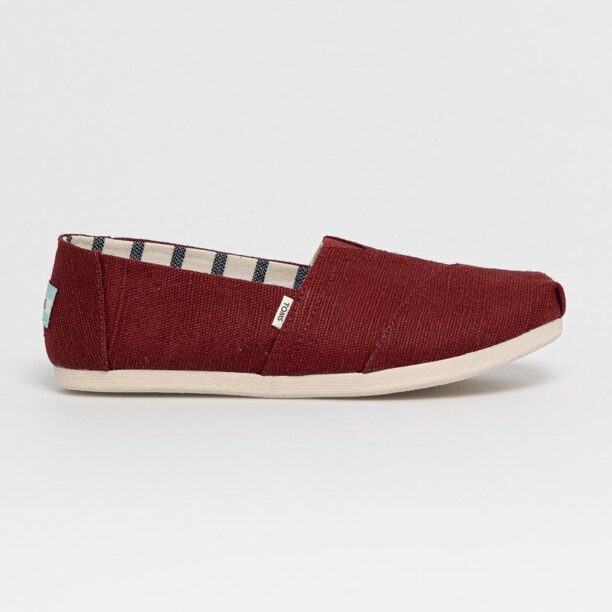 Toms Espadrile culoarea bordo