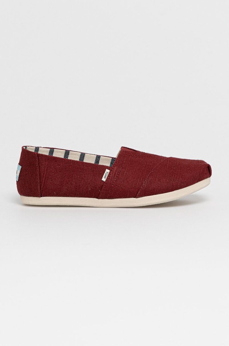 Toms Espadrile culoarea bordo