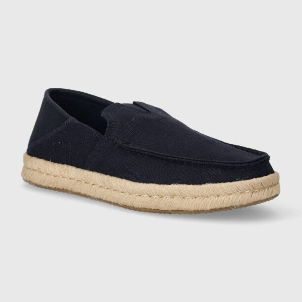 Toms espadrile Alonso Loafer Rope culoarea albastru marin