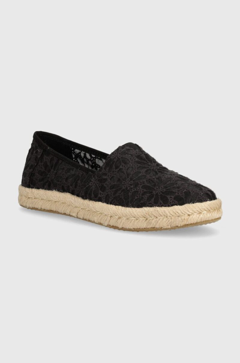 Toms espadrile Alpargata Rope 2.0 culoarea negru