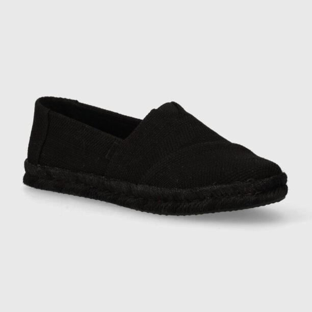 Toms espadrile Alpargata Rope 2.0 culoarea negru