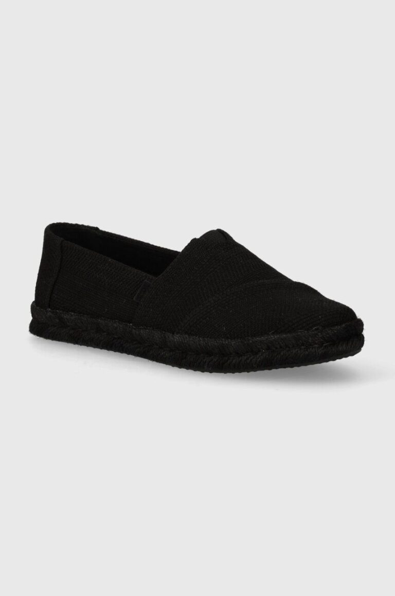 Toms espadrile Alpargata Rope 2.0 culoarea negru