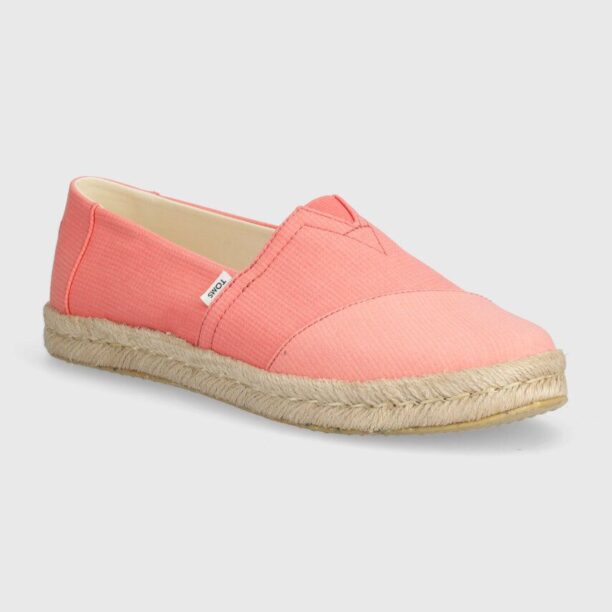 Toms espadrile Alpargata Rope 2.0 culoarea roz