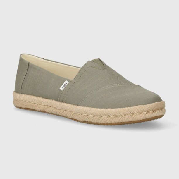 Toms espadrile Alpargata Rope 2.0 culoarea verde