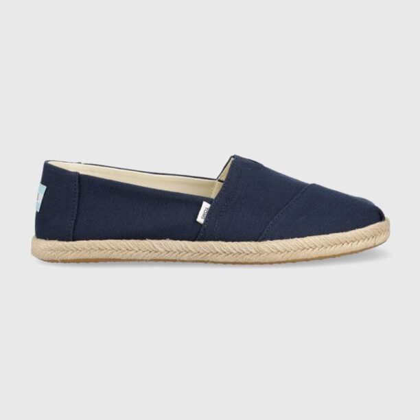 Toms espadrile Alpargata Rope culoarea albastru marin