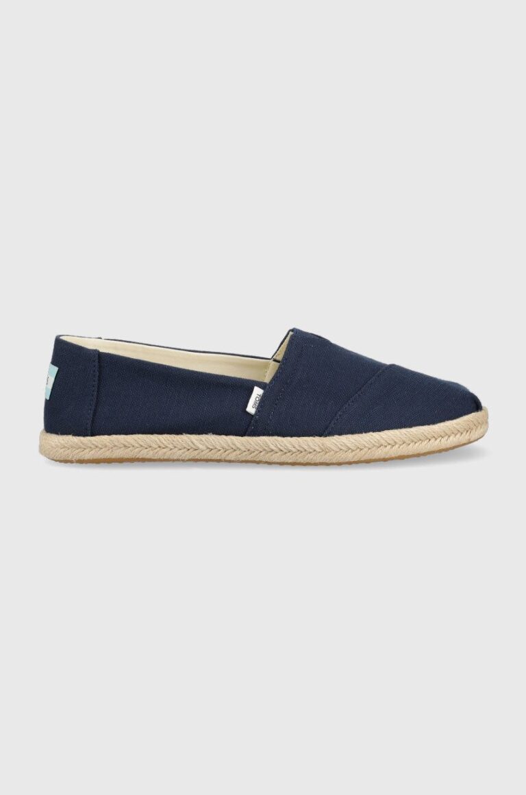 Toms espadrile Alpargata Rope culoarea albastru marin