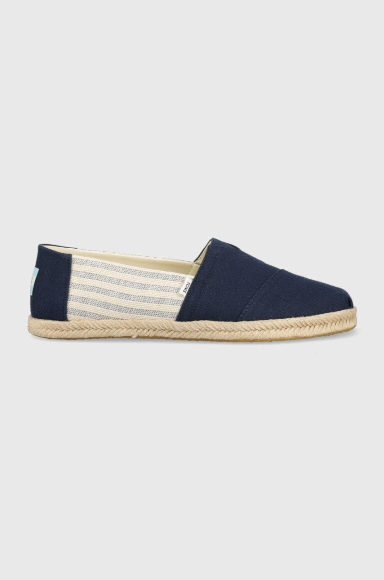 Toms espadrile Alpargata Rope culoarea albastru marin