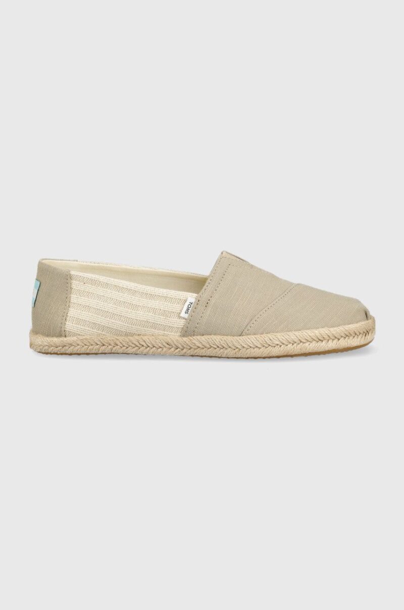 Toms espadrile Alpargata Rope culoarea bej