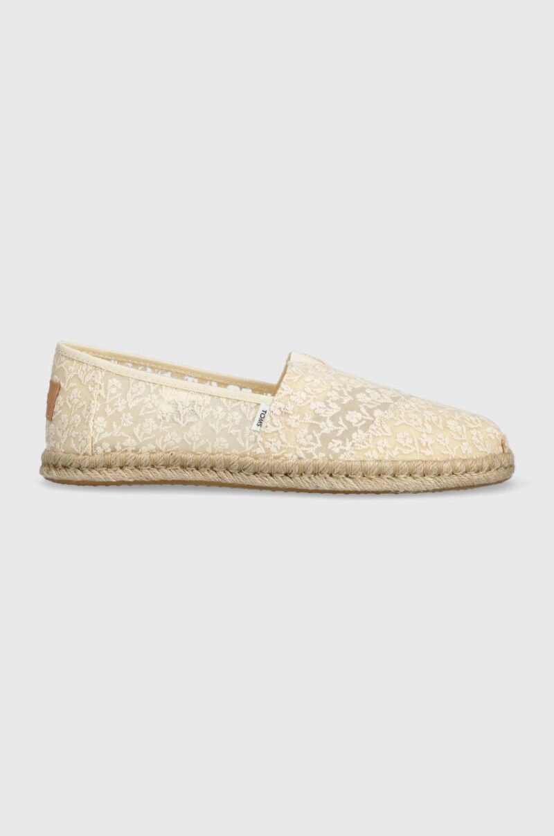 Toms espadrile Alpargata Rope culoarea bej