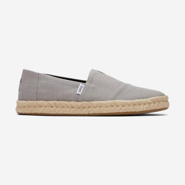 Toms espadrile Alpargata Rope culoarea gri