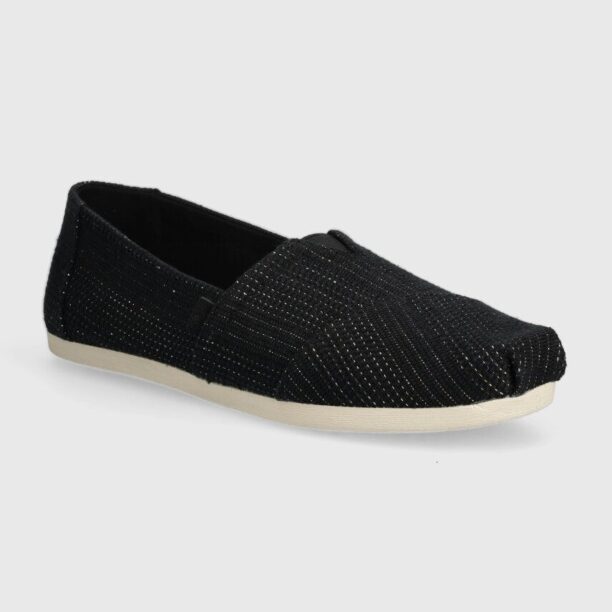 Toms espadrile Alpargata culoarea negru