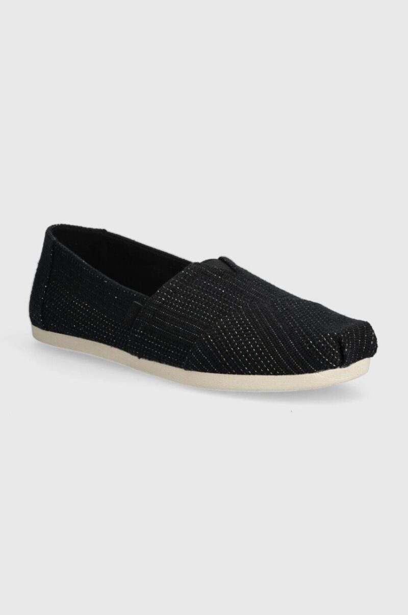 Toms espadrile Alpargata culoarea negru