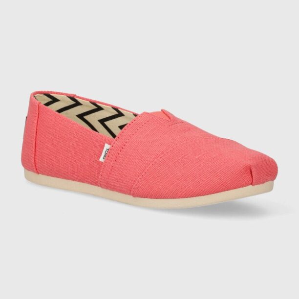 Toms espadrile Alpargata culoarea roz