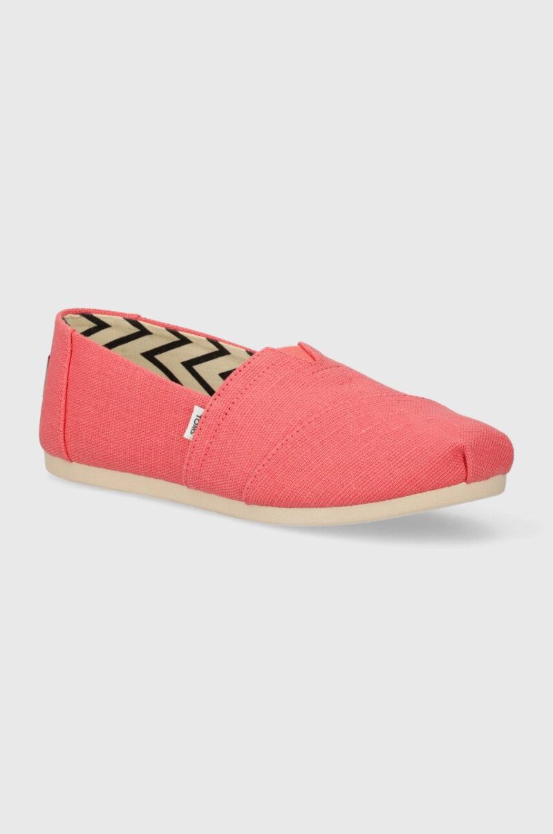 Toms espadrile Alpargata culoarea roz