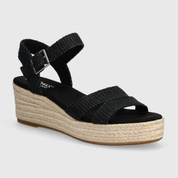 Toms espadrile Audrey culoarea negru