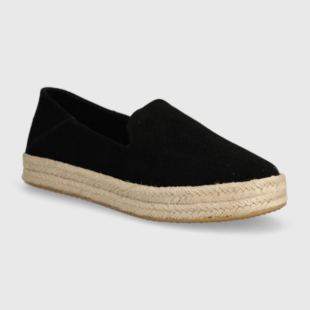 Toms espadrile Carolina culoarea negru