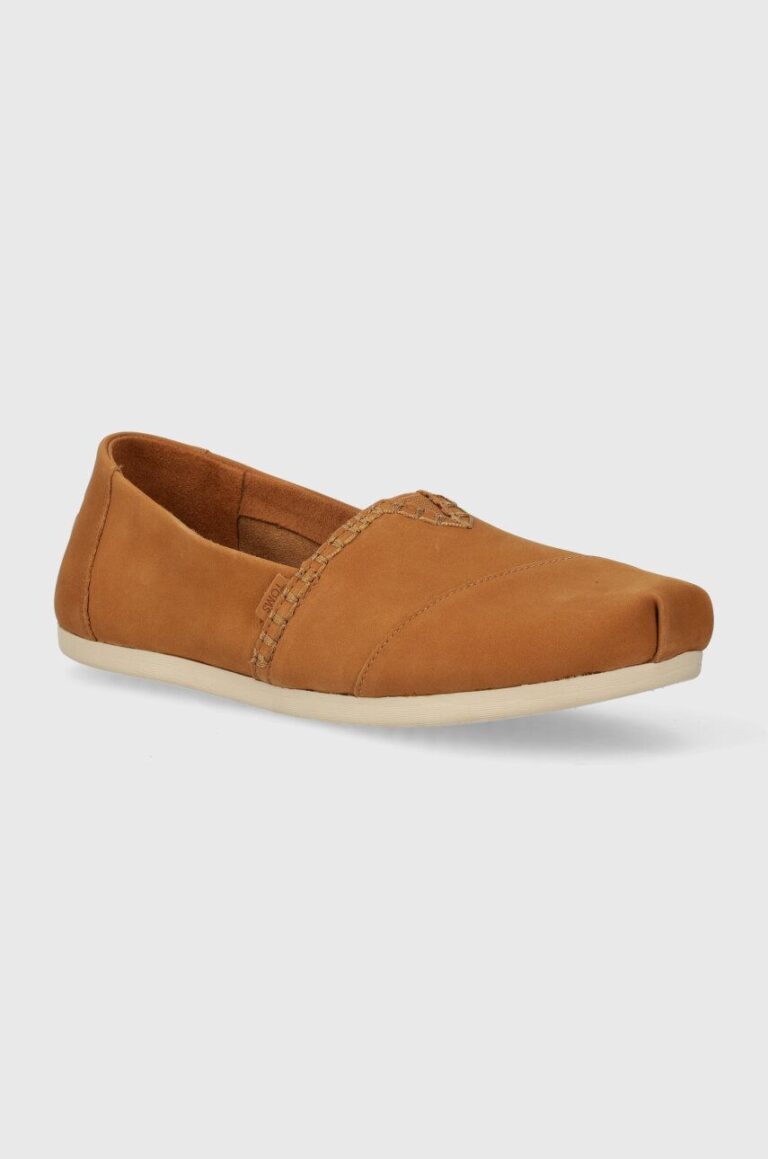 Toms espadrile din nubuc Alpargata culoarea maro