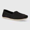 Toms espadrile din nubuc Alpargata culoarea negru