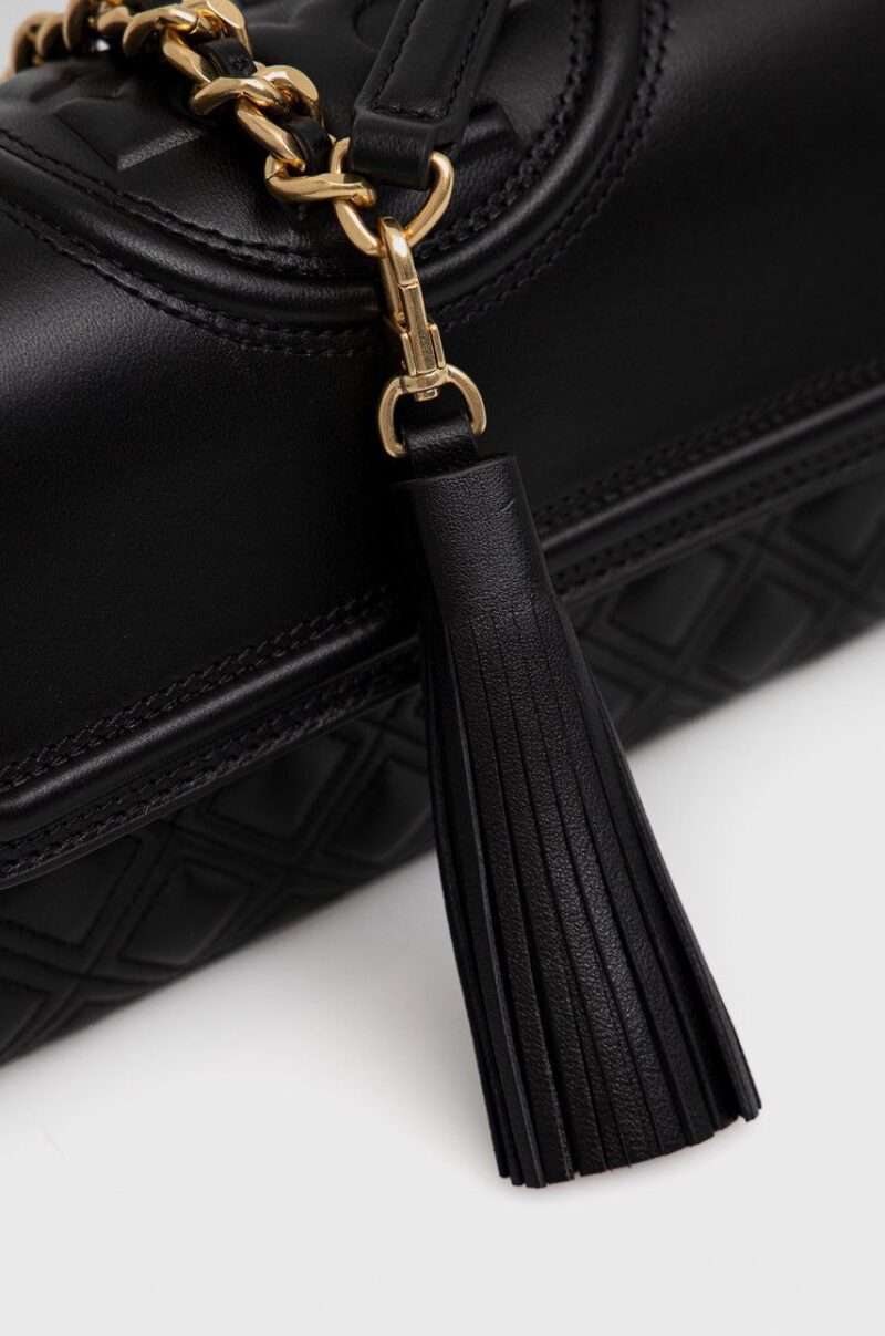 Tory Burch Poșetă de piele culoarea negru preţ