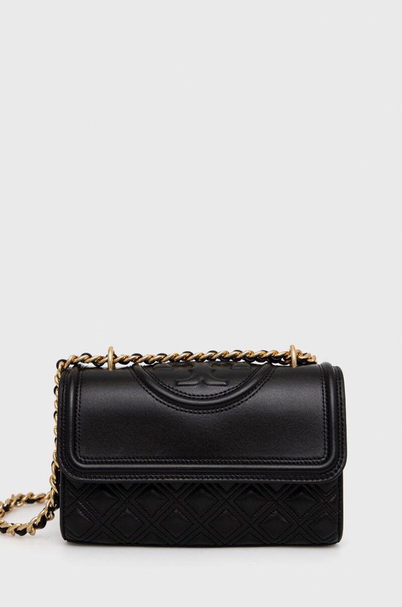 Tory Burch Poșetă de piele culoarea negru