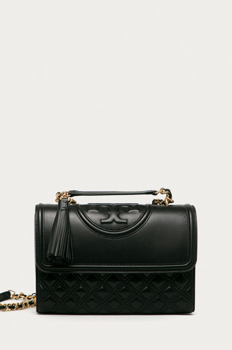 Tory Burch Poșetă de piele culoarea negru