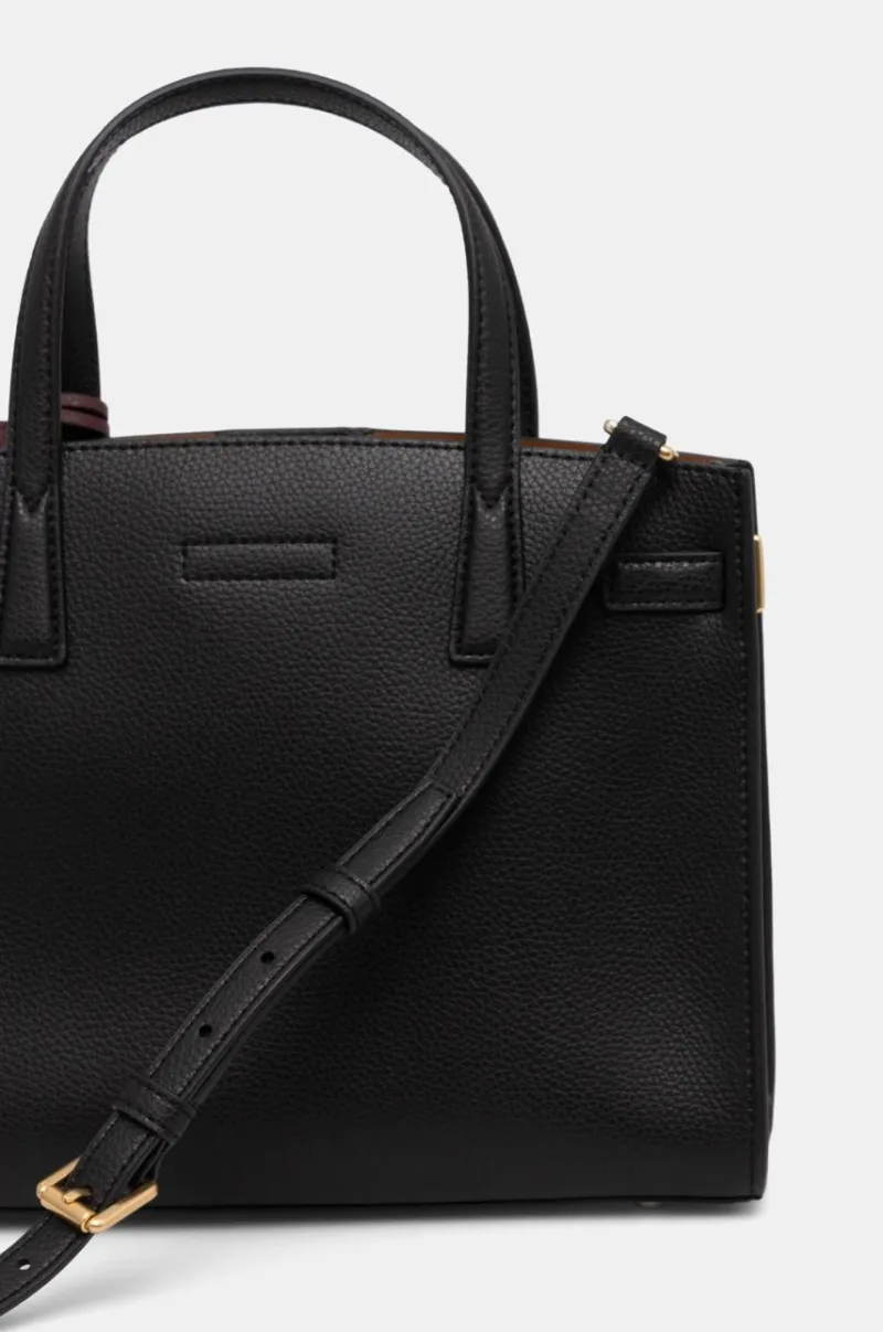 Tory Burch poseta de piele culoarea negru preţ