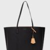 Tory Burch poseta de piele culoarea negru