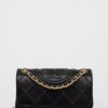 Tory Burch poseta de piele culoarea negru