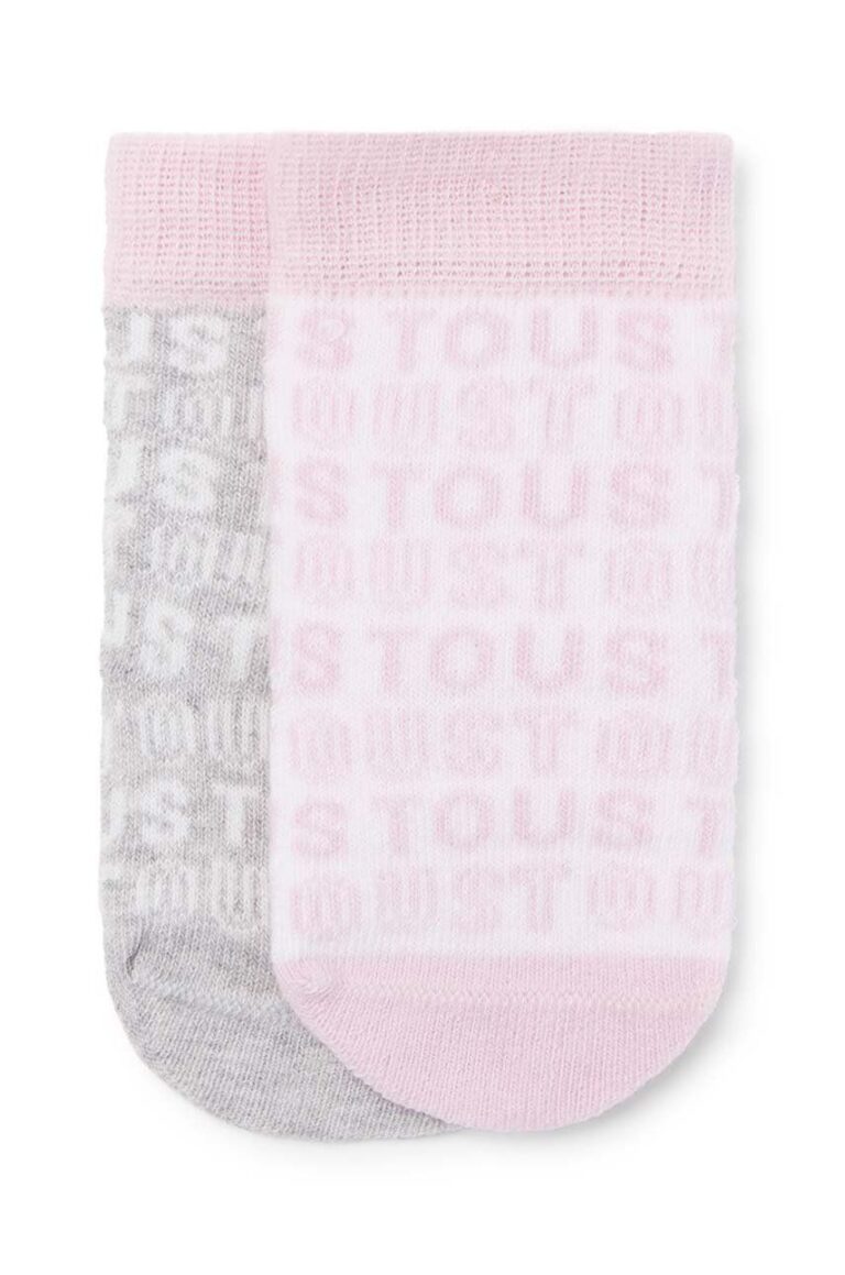 Tous sosete bebe 2-pack culoarea roz