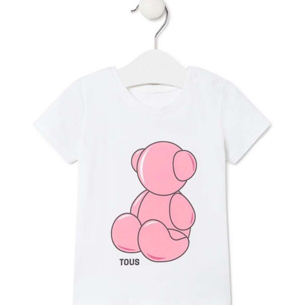 Tous tricou de bumbac pentru copii culoarea roz