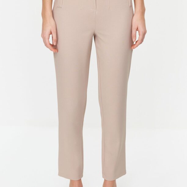 Trendyol Pantaloni  maro cappuccino