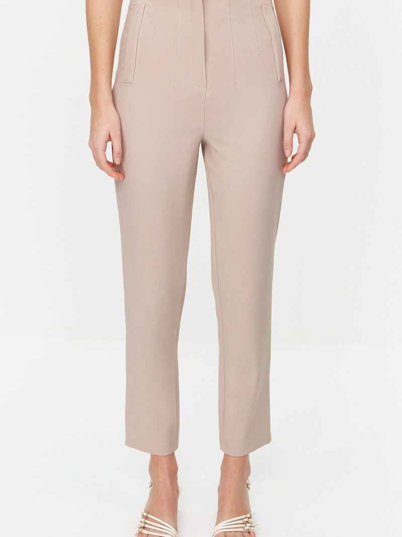 Trendyol Pantaloni  maro cappuccino