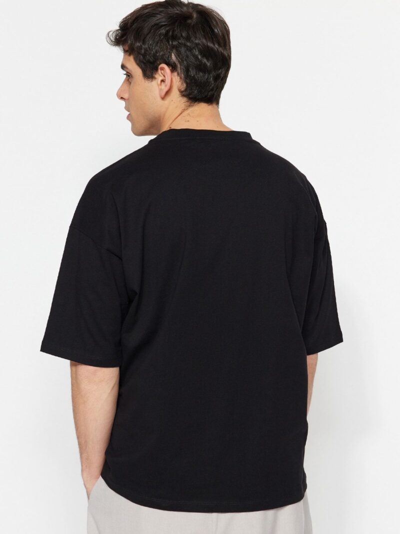 Trendyol Tricou  negru / alb murdar preţ