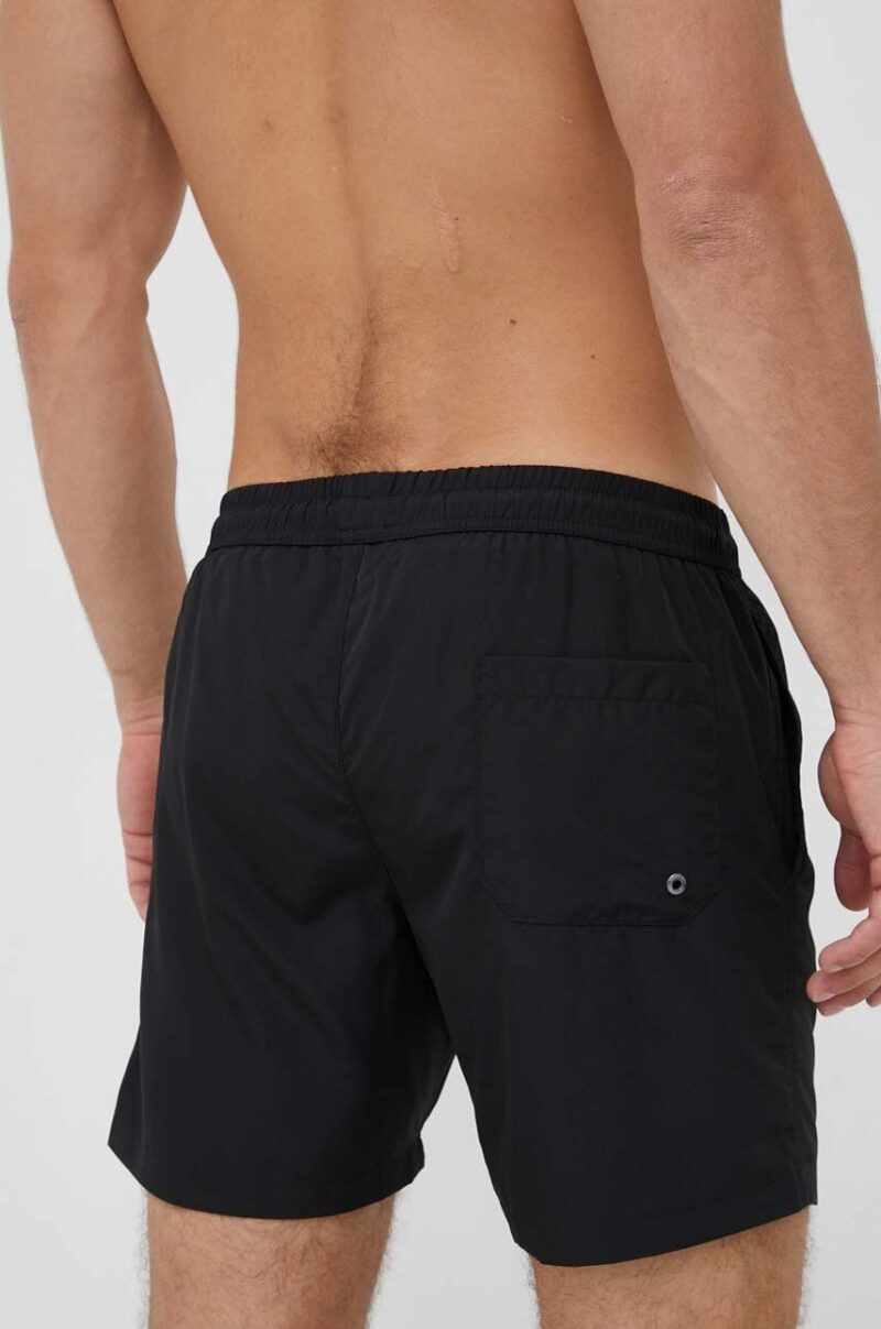 Trussardi pantaloni scurti de baie culoarea negru preţ