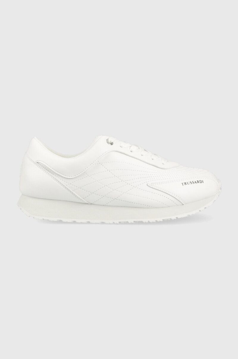 Trussardi sneakers Football culoarea alb