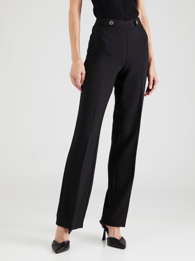 Twinset Pantaloni cu dungă  negru