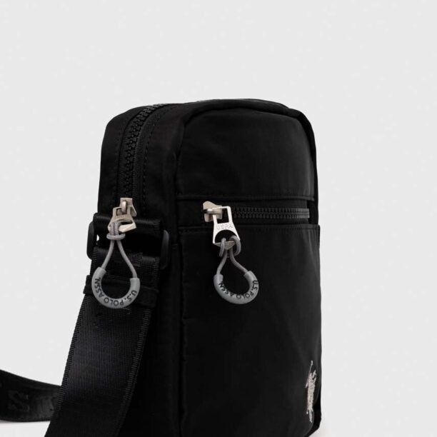 U.S. Polo Assn. borseta culoarea negru preţ